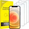 JETech Displayschutzfolie für iPhone 12/12 Pro 6,1 Zoll Panzerglasfolie 3 Stück