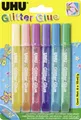 UHU Glitter Glue Shiny 6 x 10 ml