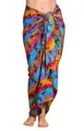 PANASIAM Sarong Pareo Tuch aus Viskose - blickdichtes Unisex Strandtuch & Wickelkleid, Viskose, in Größe L & XL - Wickelrock oder Bikini Cover-up für Damen & Herren