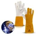 Schweißerhandschuhe Stahlwerk Schutzkleidung echt Leder Wig Mig Mag Plasma