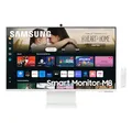 Samsung M80D Smart Monitor, 32 Zoll, 4K AI Upscaling, UHD, 60 Hz, 360 Audio Mode, Inkl. Webcam, Bildschirm mit Lautsprechern und Höhenverstellung, Smart TV Apps mit Fernbedienung, LS32DM801UUXEN