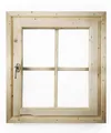 CHILLROI® Dreh-/ Kippfenster aus Echtglas 38/40mm Gartenhausfenster