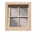 Karibu Fenster Dreh-/Kippfenster aus Echtglas 38/40mm Saunafenster Gartenhausfenster, (1 Stück), aus Nordische Fichte