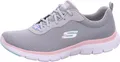 Skechers Flex Appeal 4.0 sportlicher Schnürer Grau