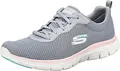 Skechers Damen Flex Appeal 4.0 Brilliant View Sneaker, Gray, 38 EU
