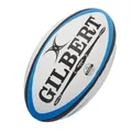 Gilbert Herren Rugbyball Omega Match Mehrfarbig blau/schwarz Size 5