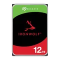 Seagate IronWolf 12TB, NAS Interne Festplatte HDD, 3.5 Zoll, 7200 U/Min, CMR, 256 MB Cache, SATA 6GB/s, silber, inkl. Data Rescue Service (ST12000VNZ008)