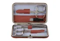 WINDROSE Maniküre-Etui 4-teiliges Maniküretui Corbello, Bestückung aus dem Hause Becker/Solingen