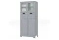 COSTWAY Badkommode, Badschrank mit Schublade, verstellbarem Regal, weiß 128cm