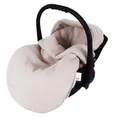 BabyLux Fußsack Sommerfußsack 90cm für Babyschale, Kinderwagen & Buggy Frühling Herbst, Musselin - Beige Fußsack