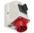 PCE PCE CEE-Wandgerätestecker 16A 5p 6h IP44 mit Schalter Elektro-Kabel, CEE-Wandgerätestecker 16A 5p 6h IP44 mit Schalter