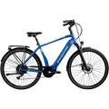 Zündapp E-Bike Trekkingrad X500, 11 Gang Shimano Deore Schaltwerk, Kettenschaltung, Mittelmotor, 500 Wh, Pedelec, Elektrofahrrad für Damen u. Herren blau