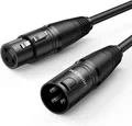UGREEN XLR Kabel 3 poliges Stereo Mikrofonkabel Stecker auf Buchse 5m Studio