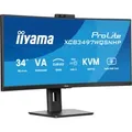 ProLite XCB3497WQSNPH-B1, LED-Monitor 86.4 cm (34 Zoll), schwarz (matt), UWQHD, VA, Curved, KVM, USB-Hub, USB-C, Webcam, 120Hz Panel