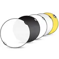 5 in 1 Reflektor 80CM Rund Fotografie Faltreflektor Tragbarer Faltbarer Diffu...