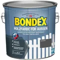 Bondex Holzfarbe für Außen 2,5 L anthrazit Deckfarbe Wetterschutz Holzschutz
