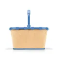 reisenthel carrybag frame raffia blue – Stabiler Einkaufskorb mit viel Stauraum und praktischer Innentasche – Elegantes und wasserabweisendes Design