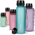 720°DGREE Trinkflasche 1l Sport “uberBottle“ softTouch +Sieb - BPA-Frei - Wasserflasche für Uni, Arbeit, Fitness, Fahrrad, Outdoor, Job - Sportflasche aus Tritan - Leicht, Stoßfest, Wiederverwendbar
