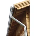 WOLFF Dachrundrinne für Finnhaus Wolff-Produkte, BxT: 8 x 400 cm, Aluminium - silberfarben