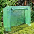 Foliengewächshaus Tomatenhaus 200x77x169cm PE-Gitternetzfolie Gewächshaus