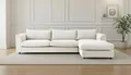 LeGer Home by Lena Gercke Ecksofa Avelina, Breite 297 cm, in Cord- und Chenille- Stoff, Rückenkissen mit Federn