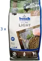 (€5,49/kg) Bosch Light Hundefutter ausgewogen wenig Fett: 3 x 2,5 kg = 7,5 kg