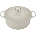 Le Creuset Bräter Signature 26 cm Meringue 5,3 L rund
