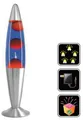 7even Lavalampen LED Lava Lampe Rakete 35cm Silber - Rot Blau