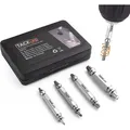 Tacklife Beschädigte Schraube Extraktor Set, 4 Stk. Schraube Entferner mit Fall - SEB04A