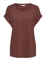 ONLY Damen Onlmoster S/S O-Neck Top Noos JRS T-Shirt, Henna, L