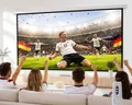 Elektrische Leinwand 150" 300x220 4:3 Beamer Wand/Decke Fernbedienung Heimkino