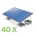 40 x ValkBox 3 - Flachdachmontage 17° Palette Aufständerung Modul PV Anlage