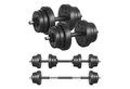SONGMICS Hantel-Set, 2-in-1-Kurzhantel, 2x10/15 kg, für Zuhause, 1 Paar