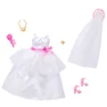 Barbie Fashions 2er-Pack Braut Mode - Hochzeitskleid Hochzeit Barbie-Puppe
