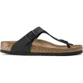 Birkenstock Gizeh Schwarz Normal Fußbett - Damen Hausschuhe - 043691 - Schwarz - 40