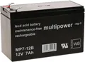 Ersatzakku (multipower) für USV APC Back-UPS ES 550 12V 7Ah (ersetzt 7,2Ah) 12V 