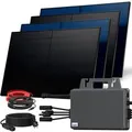 SUNNIVA Balkonkraftwerk 2000W mit TSUN 2000W Wechselrichter inkl.5m Kabel 4x500 Solarmodule Bifazial Fullblack Glas-Glas
