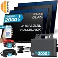 SUNNIVA® Balkonkraftwerk 2000W/2000W Solaranlage TSUN 2000W BIFAZIAL FULLBLACK