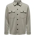 Only & Sons Herren Freizeit Hemd ONSNEWKODYL OVERSHIRT Regular Fit Regular Fit Vintage Beige Melange 22021279 M