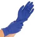 HYGOSTAR® Safe Light Nitrilhandschuhe, puderfrei, kobaltblau 261066 , 1 Karton = 10 Packungen à 100 Stück, Größe XL