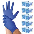 FRANZ MENSCH 1000x Hygostar Einweghandschuhe Safe Light, Einmalhandschuhe Größe L, reißfeste Nitrilhandschuhe, puderfrei, latexfreie Gummihandschuhe, Handschuhe Einweg, Kobaltblau in S, M, L, & XL