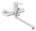 Ferro Wannenarmatur Algeo Badewannenarmatur mit Brauseanschluss Bad/Waschtisch Wasserhahn Chrom