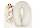 SEI Design Stillkissen Seitenschläferkissen Babynestchen Kuschelnest XXL Musselin Bezug, Schwangerschaftskissen mit Bezug, 1-tlg., Schwangerschaftskissen mit Bezug, Bezug 100% Baumwolle