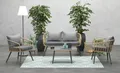 Garden Impressions Gartenlounge-Set Franklin Lounge, Aluminium, Gartenmöbelset, Outdoor, Möbel, wetterfest, (Spar-Set, 4-tlg., komplett-Set), inkl. Auflagen, UV-beständig