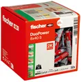 fischer DuoPower 8x40 S Dübel mit Schrauben 8 x 40 mm, 50 Stück 535460