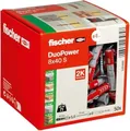 fischer DUOPOWER 8 x 40 S LD, Spreizdübel, Beton, Metall, Grau, Pozidriv, PZ2