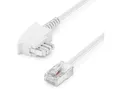 deleyCON deleyCON 10m TAE Anschlusskabel Routerkabel TAE-F auf RJ45 Stecker LAN-Kabel