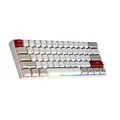 Newmen GM610 Gaming Tastatur Kabellos,60% Prozent Mechanische Tastatur Bluetooth/Mit Kabel,61 Tasten RGB Beleuchtung Hot Swap Anti Ghosting TKL Mini QWERTY Keyboard für PC/Win/Mac,Braun Schalter