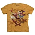 The Mountain T-Shirt Horses and Sun - Pferde 2XL