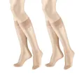 Hudson Feinkniestrümpfe Lilly Lafina 15 2-Pack (2-Paar) Kniestrümpfe im Doppelpack aus 100% Polyamid